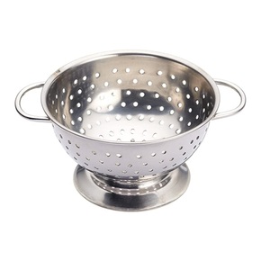 Les passoires luxueuses en acier inoxydable peuvent supporter les aliments lourds comme les pommes de terre ou les haricots trempés sans se plier ou s'effondrer. - Product Image 2