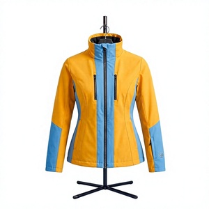 Chaqueta de Esquí con Capucha para Hombre, Verde y Negra, Impermeable, con Aislamiento Sintético Estampado, Cierre de Cremallera, Ropa para Nieve al Aire Libre - Product Image 2