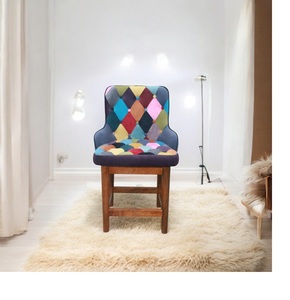 Chaise de direction en cuir pleine fleur avec structure en bois pour bureaux, salles d'attente, cabines de direction et salles à manger – Chaise visiteur à prix de gros - Product Image 2
