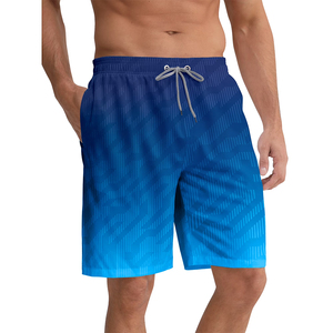 <b>Men's</b> Casual Wear Swimming <b>Shorts</b> 4 Way Stretch <b>Knee</b> <b>Length</b> Elastic Drawstring Waist <b>Men's</b> Beach <b>Shorts</b> - Product Image 3