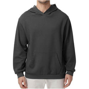 Sweat à capuche vierge surdimensionné pour homme, coupe régulière, avec poche, en molleton bouclette 100% coton 400 g/m² épais, impression numérique, idéal pour l'hiver - Product Image 1