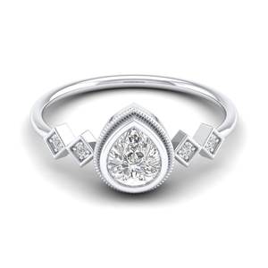 Anillos de Compromiso Solitarios de Diamantes Cultivados en Laboratorio CVD HPHT de Oro Sólido de 14K Personalizados REYES, Accesorios para Mujer, Joyería Fina - Product Image 5