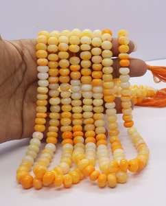 Beautiful Orange Shaded <b>Opal</b> Plain Rondelle Beads 8-85 MM Smooth Gemstone Beads AAA Carrot Orange <b>Opal</b> Beads Jewelry Making - Product Image 1