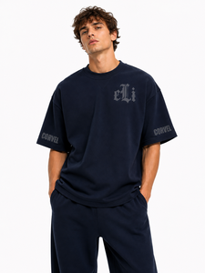 Camisetas Oversize Sólidas para Hombre, Camiseta Premium de Corte Relajado para Hombre, Diseño Gótico, Personalización de Marca, Impresión DTG, Ropa Casual Urbana - Product Image 4