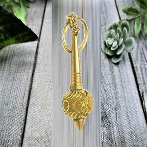 Llavero de latón con diseño de Hanuman Ji (Bajrang Bali) y Gada, regalo religioso para hombres, mujeres, niños, niñas y amigos - Product Image 4