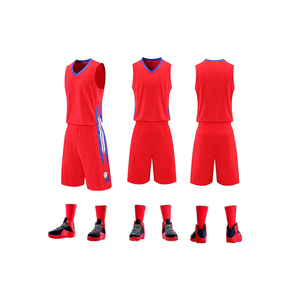 Ensemble de maillots de basket-ball respirants pour hommes, personnalisables, 100% polyester, réversibles - Product Image 6