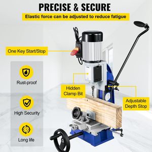 Máquina Mortajadora Powermatic de 1/2 HP y 1700 RPM para Trabajos en Madera, con Banco de Trabajo Móvil y 1700 RPM - Product Image 5