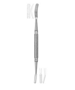 Lima para huesos Miller Fig 64, manual, de acero inoxidable premium, clase profesional - Product Image 1