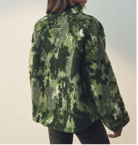 Sweat-shirt à capuche oversize en coton épais à col rond avec broderie de logo personnalisé et doublure en molleton pour femme - Product Image 2