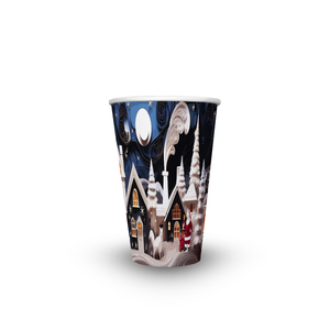 Vaso de Papel Desechable Personalizado de 22 oz, de Pared Simple, Apto para Alimentos, Reciclable, con Recubrimiento de PE y Diseño Único para Café - Product Image 3