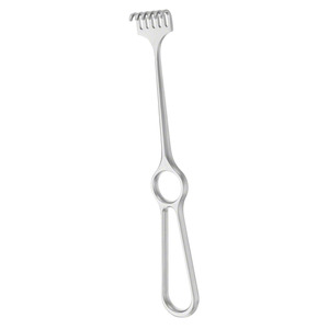 Écarteur de plaie VOLKMANN 220 mm (8,34 po) à 6 branches, pointe émoussée, profondeur 8 mm, largeur 29 mm, type Miller - Product Image 2