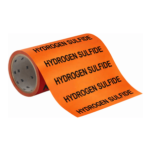 Marcador de Tuberías Flexible de Sulfuro de Hidrógeno Brady para Tuberías Industriales e de Investigación - Product Image 1