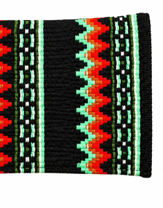 Manaal Enterprises Classic Western Saddle Felt Pad with Wool Shell Cotton Fleece Lining Geometric Pattern <b>Equestrian</b> Use - Product Image 5