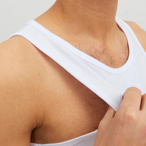 Camiseta sin Mangas de Poliéster/Algodón para Hombre, Transpirable, de Secado Rápido, para Gimnasio, Deporte, Casual, Tejida, Unisex, Venta al Por Mayor - Product Image 6