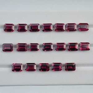 Piedra Preciosa de Granate Magenta Natural de Malawi de 6 mm y 8 mm, Corte Octogonal, Granate Facetado, para Joyería, Mejor Proveedor Mayorista - Product Image 1