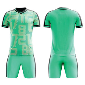 Uniforme de Fútbol Masculino de Alta Calidad, 100% Poliéster, Secado Rápido, Estilo Minnesota, Cuello en V - Product Image 1