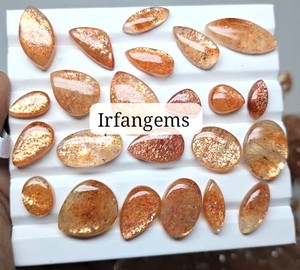 High Quality Irfan Gems Sunstone Gemstones Wholesale Price 100% Natural Mix Shape 20-40mm Rajasthan for Jewelry Making Bulk Lot - Product Image 2