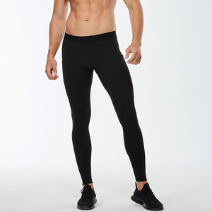 Leggings de Hombre de Alta Calidad, Color Sólido, Tejidos, Transpirables, Cintura Elástica, Ropa de Gimnasio, Talla Versátil, Logotipo Personalizado OEM - Product Image 6