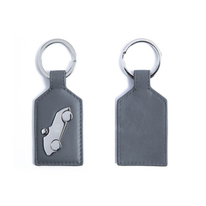 Echtes Leder Schlüsselanhänger mit Gravur - Umweltfreundliches, Langlebiges Werbegeschenk mit Individueller Farbe und Form - Product Image 1
