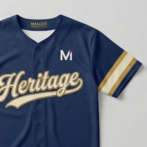 Camiseta de béisbol personalizada para equipos, ropa deportiva transpirable, calidad profesional, sublimación, EE. UU., Europa, MALUZA INDUSTRIES - Product Image 2