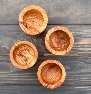 Bol à collation en bois d'olivier authentique de haute qualité, fait main, écologique, durable, style américain - Product Image 6
