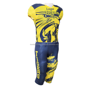 Uniforme de fútbol americano de poliéster 100%, conjuntos de manga corta de alta calidad, diseño de talla grande, transpirable y asequible - Product Image 2