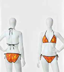 Conjunto de Bikini Sexy con Estampado por Sublimación para Festivales, con Lazos Laterales - Product Image 1