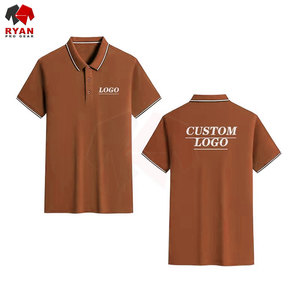 Camisetas Polo de Diseño Personalizado Ryan Pro Gear para Hombre, Estilo Pullover con Panel de Logotipo Personalizado - Product Image 2