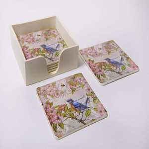 Posavasos de Madera Reutilizables, Ecológicos y Duraderos, Decorativos para Mesa, para Tazas de Café, Té y Otras Bebidas - Product Image 4