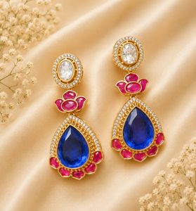 Boucles d'oreilles tendance en laiton plaqué or de luxe avec moissanite, éclats éblouissants, pour femmes et jeunes filles, cadeau idéal pour mariage et fiançailles - Product Image 2