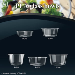 Bol à salade de fruits transparent PLA unique pour l'affichage de produits d'emballage et d'impression haut de gamme - Product Image 5