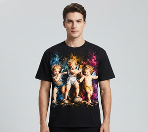 เสื้อยืดพิมพ์ลาย DTG สไตล์วินเทจใหม่ล่าสุด เสื้อผ้าสตรีทแวร์ แขนสั้น ผ้าคอตตอนเจอร์ซีย์ สำหรับใส่ได้ทั้งชายและหญิง สวมใส่สบาย - Product Image 4