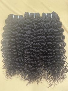 Extensions de cheveux humains Remy indiens, boucles naturelles souples et rebondissantes, lisses et crépus, écologiques, légers, 100g, cuticules alignées, sans traitement chimique - Product Image 3