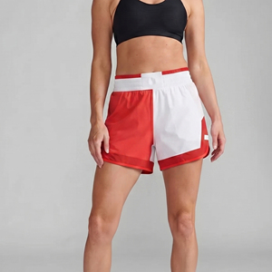 Shorts de sport pour femmes avec poches, séchage rapide, taille élastique, mi-longueur, 100% Spandex Nylon - Product Image 1