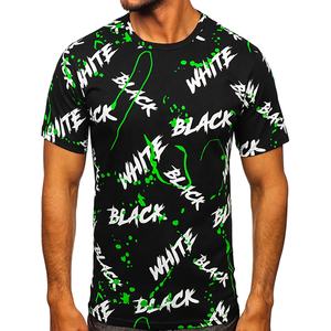 T-shirt en coton tricoté 100 % pour homme, coupe classique, personnalisable (taille, couleur, logo imprimé), style formel, faible MOQ, collection 2025 – Ventes Flash - Product Image 4