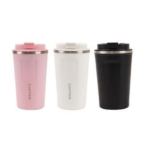 แก้วกาแฟเก็บความร้อนพร้อมที่กวนอัตโนมัติ สแตนเลสสตีล สกรีนโลโก้ได้ พร้อมที่กรองชา - Product Image 3