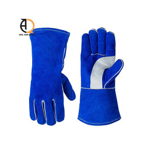 Gants de soudage en cuir durable, résistants à la chaleur, gants de sécurité pour le travail - Product Image 5