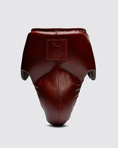 Protège-entrejambe Brown Fly Boxing en cuir véritable pour entraînement et sparring Muay Thai, gants réglables, équipement de protection sportive - Product Image 1