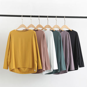 Camiseta de Yoga de Manga Larga para Mujer, Camiseta Deportiva Ligera de Verano, Blusa Holgada para Correr y Hacer Ejercicio - Product Image 6