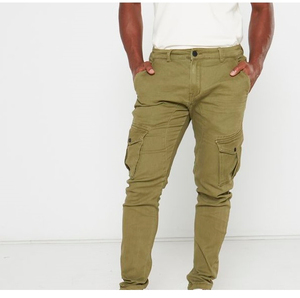 Premium Quality Custom Logo Men's <b>Cargo</b> Trousers Multi Pocket Casual Streetwear Cotton <b>Cargo</b> Pants Tactical <b>Work</b> Pants - Product Image 4