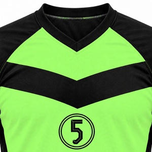 <b>Lime</b> <b>Green</b> Sublimation Soccer Jersey Men High Visibility Football <b>Shirt</b> V Neck Athletic Teamwear Training Wear Wholesale Apparel - Product Image 4