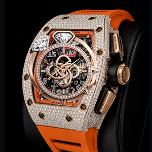 Reloj de Lujo para Hombre con Logotipo Personalizado, Moissanita VVS, Completamente Adornado con Diamantes - Product Image 2