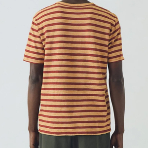 Stripe Short Sleeve <b>Tshirt</b> for Men Cotton Jersey <b>Tshirts</b> <b>Summer</b> Men's <b>Tshirt</b> with logo Blank Plain O-neck t Shirts Top - Product Image 4