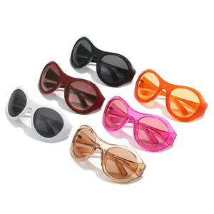Lunettes de soleil ovales surdimensionnées 2025 – Tendance Y2K Punk pour femmes et hommes – Sports de plein air – Verres PC – Protection UV400 - Product Image 5