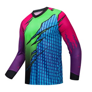 Maillots de Ciclismo de Manga Larga 100% Poliéster para Motocross, Carreras de Motocicletas, MTB, Descenso DH, Nombre del Equipo OEM - Product Image 1