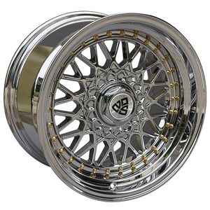 722Auto <span class=keywords><strong>BB</strong></span> Sport Jante en alliage large multi-rayons à déport profond pour voiture de tourisme, 15 16 17 18 19 pouces, 4X100/114.3 5X112/120, chromée - Product Image 2