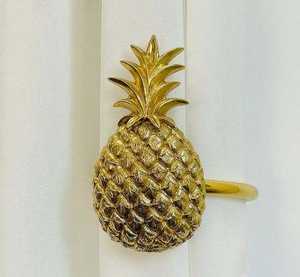 Sujetadores de cortina de piña natural, ganchos de latón fundido a la cera perdida, accesorios de ferretería, artesanía, fuertes y resistentes. - Product Image 6