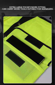 Gilets de sécurité de haute qualité avec poches, éclairage, sécurité, bleu, fabricants, gilet réfléchissant - Product Image 4