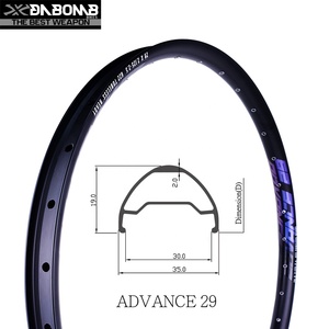 Dabomb 29er 32H <span class=keywords><strong>MTB</strong></span> Enduro xuống dốc sỏi dây Giày xe đạp leo núi niobium Vành hợp kim - Product Image 2