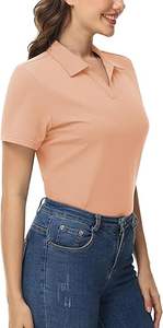 Camisetas para Mujer con Logotipo Personalizado, Poliéster/Algodón, Secado Rápido, Transpirables, Manga Corta, Casuales, de Verano, para Golf, Tenis y Deportes - Product Image 3